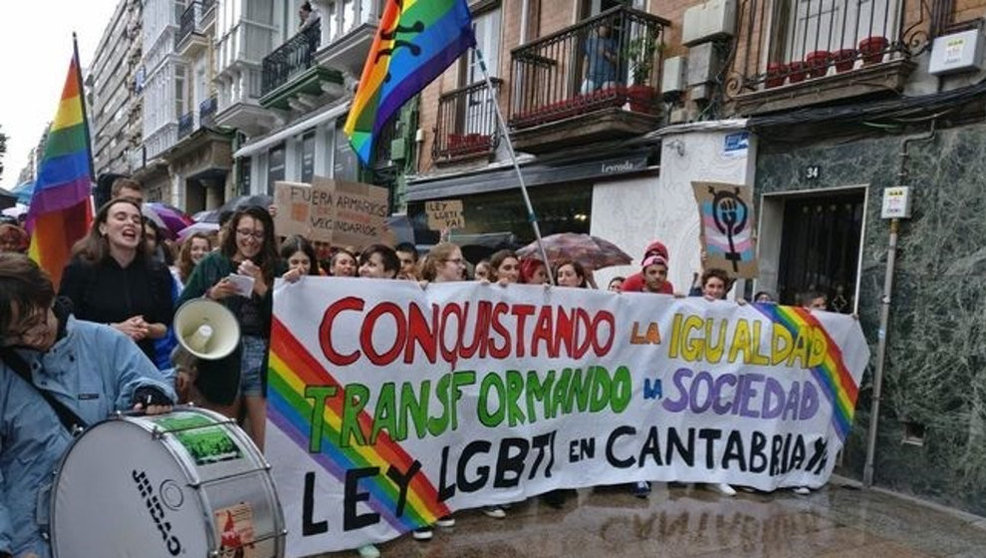 Foto de archivo de la manifestación a favor de la igualdad y de la Ley LGTBI