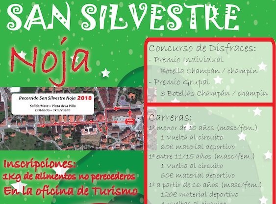 Cartel San Silvestre Noja 2018