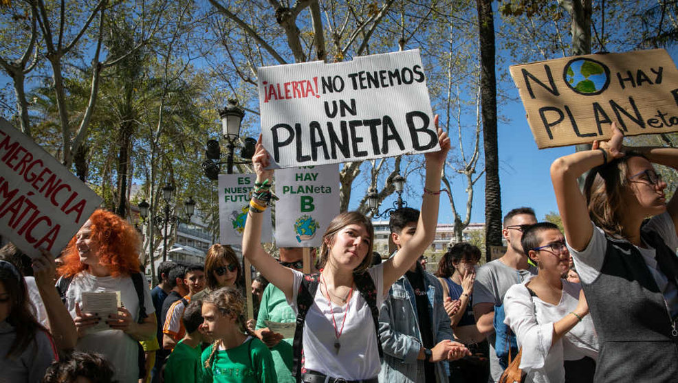 Marcha de jóvenes contra el cambio climático bajo el lema &#39;Juventud por el clima&#39; en Sevilla | Foto: Jesús Prieto (Europa Press)