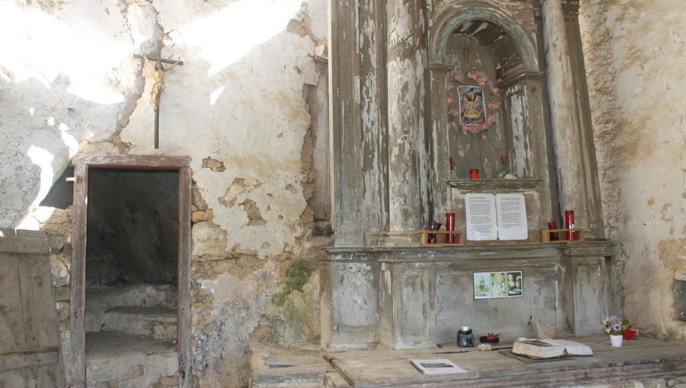 Interior de la ermita San Juan de Socueva | Foto: edc