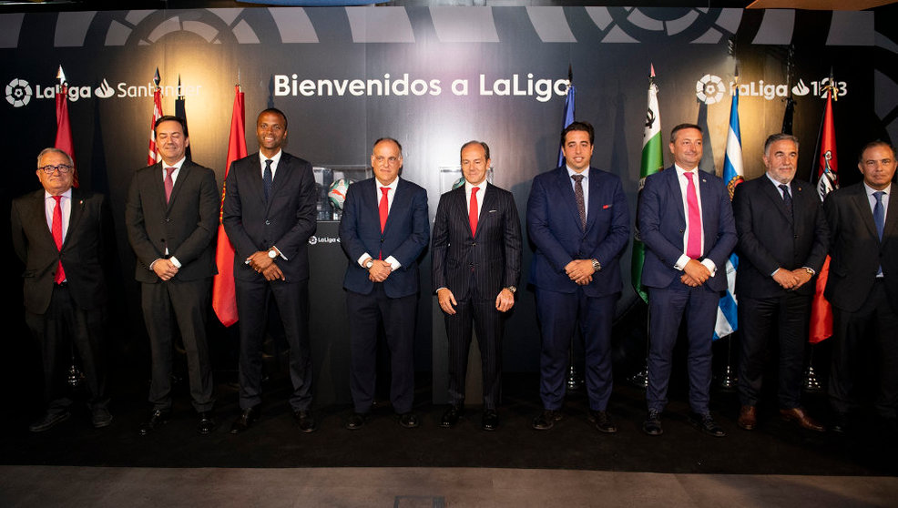 Acto de los clubes ascendidos a LaLiga Santander y LaLiga 1/2/3 en la temporada 2018-19
