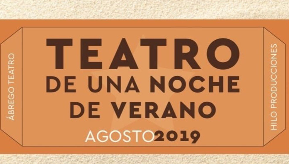 Detalle del cartel promocional de Teatro de una Noche de Verano