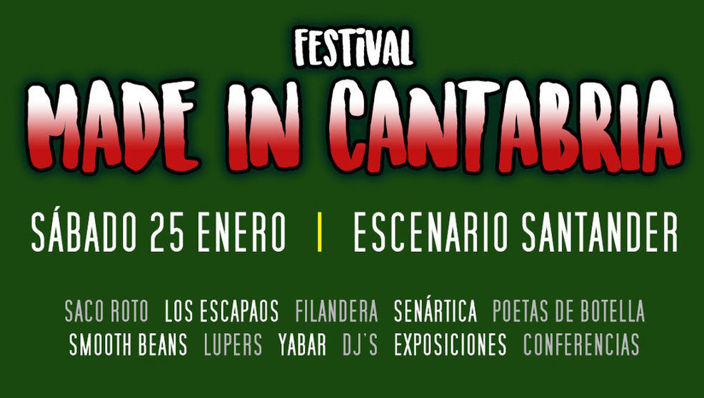 Cartel del Festival &#39;Made in Cantabria&#39;
