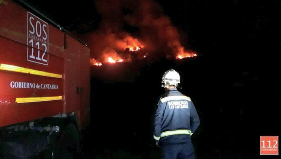Incendio en Campollo