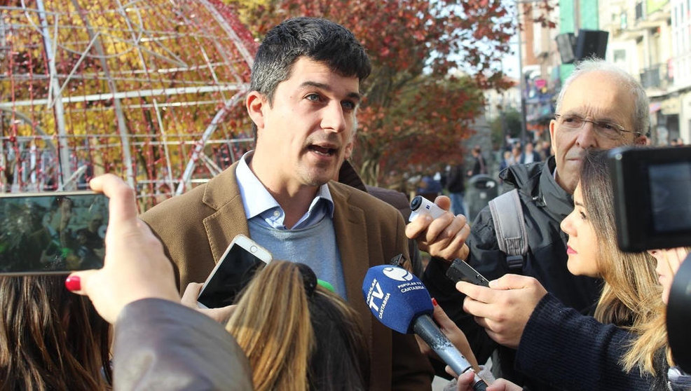 El portavoz del PSOE en Santander, Daniel Fernández