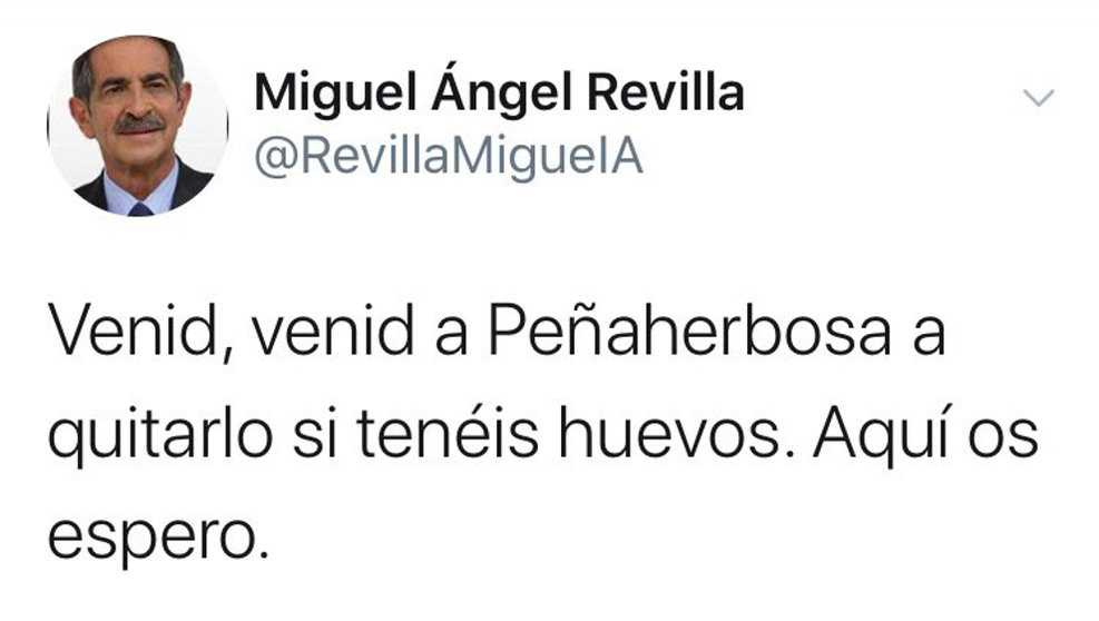 Tuit falso denunciado por Revilla | Foto: Twitter