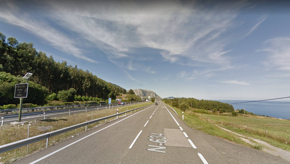 Un punto de la carretera N-634 a la altura de Castro Urdiales | Foto: Google Maps