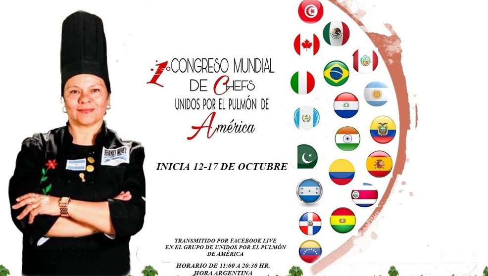 Cartel del I Congreso Mundial de Chefs
