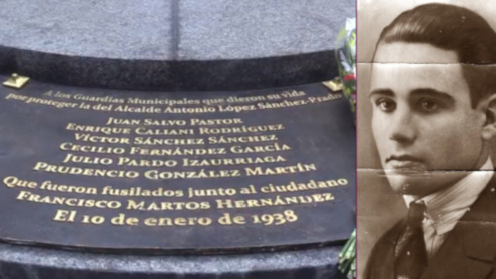 Enrique Caliani Rodríguez  Imagen de la placa original de Ceuta actualidad
