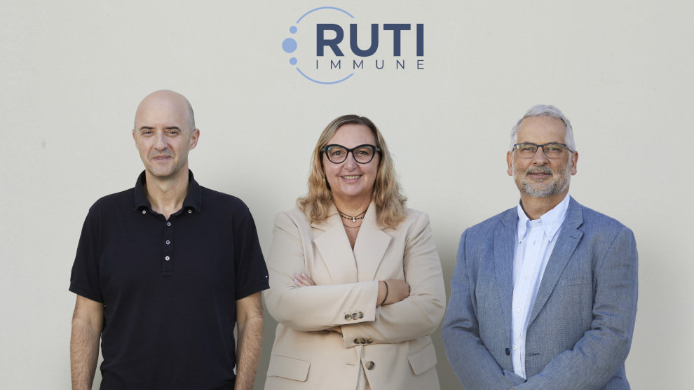 Doctor Pere-Joan Cardona, inventor de la vacuna Ruti; Olga Rué, ceo de Archivel Farma, y Luis Ruiz, ceo de Immuni Therapeutics
