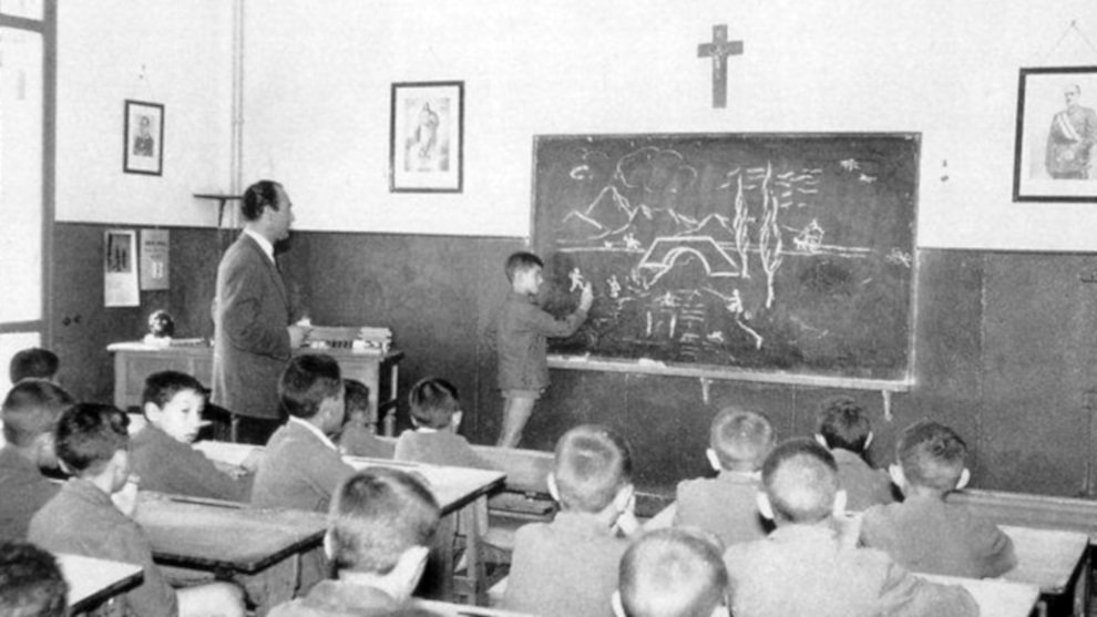 Escuela franquista, Burgos 1940
