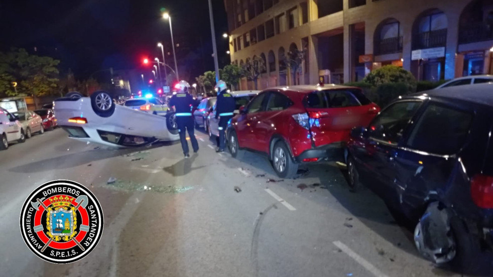 Accidente de tráfico en Santander