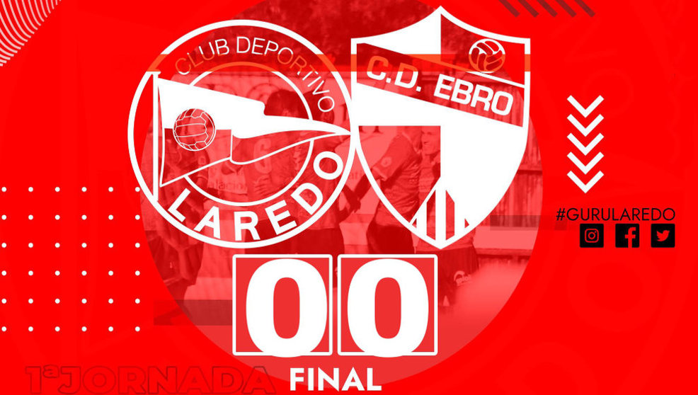 El CD Laredo no pasó del empate a cero contra el CD Ebro