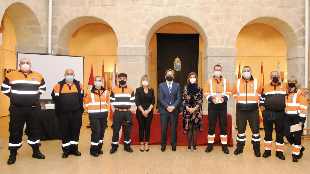 Entrega de la Medalla de Oro del Ayuntamiento a la agrupación de Protección Civil de Reocín