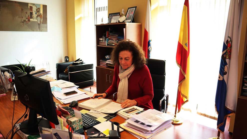 La alcaldesa de Comillas, Teresa Noceda
