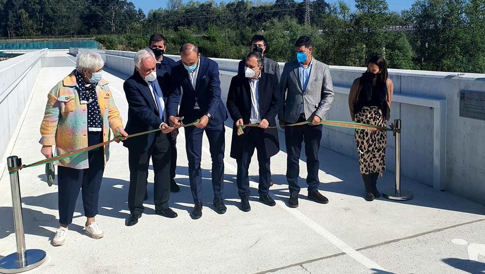 Inauguración de la pasarela peatonal y ciclable sobre el Saja-Besaya en Torrelavega