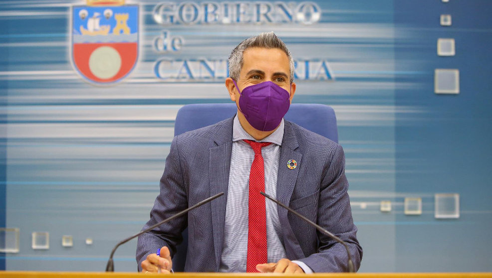 El vicepresidente de Cantabria, Pablo Zuloaga, da cuenta de los acuerdos del Consejo de Gobierno