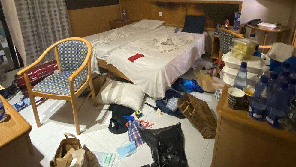 Una de las habitaciones en las que están confinados los menores en Malta