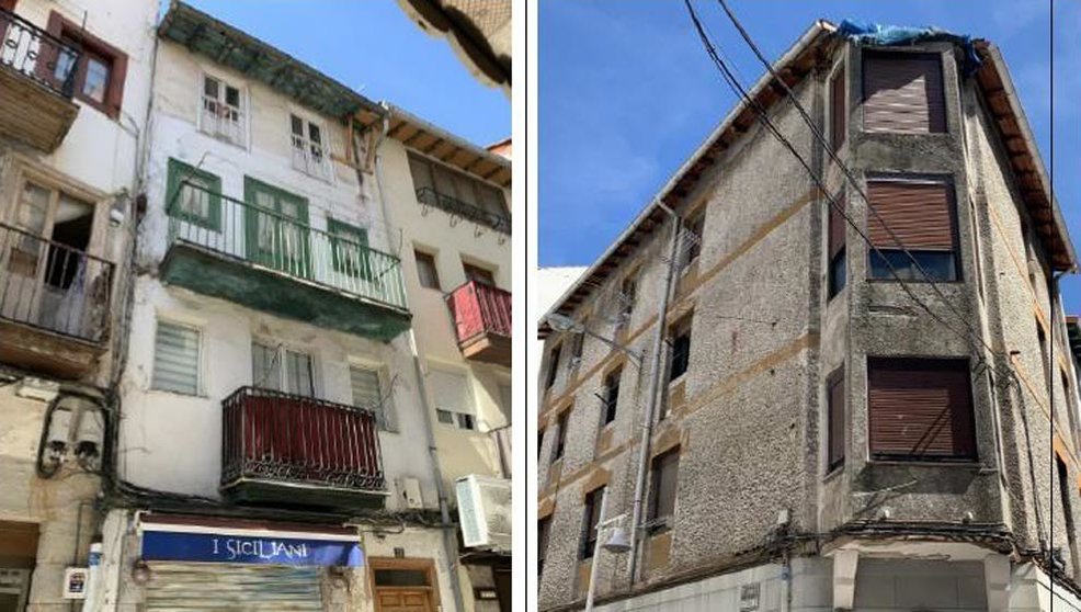 Dos de los siete edificios para los que el Ayuntamiento de Castro Urdiales ha solicitado subvenciones al Gobierno de Cantabria para su rehabilitación