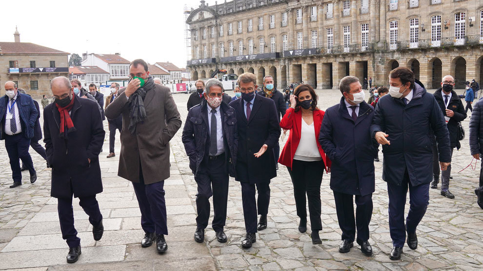 Presidentes reunidos en Santiago de Compostela este martes