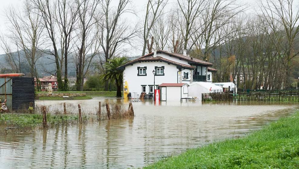 Una vivienda inundada debido a las fuertes lluvias registradas en noviembre