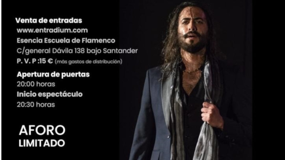 Cartel de la actuación de José Carmona 'Rapico' en Tabacalera