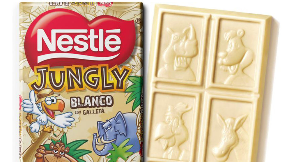 La tableta de Nestlé Jungly también será de chocolate blanco