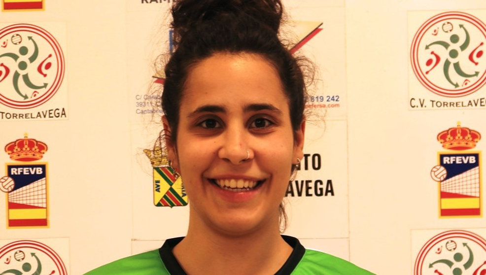 María Segovia, jugadora del Club Voleibol Torrelavega