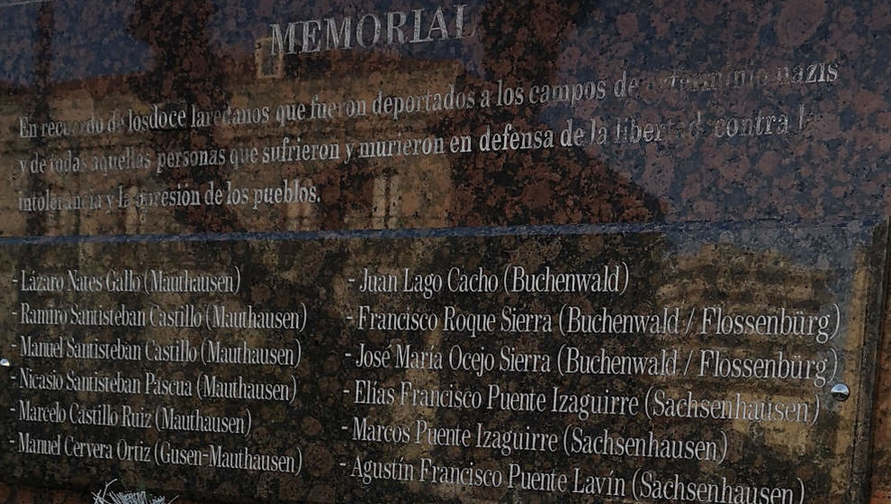 3 febrero 2020. El Memorial Laredo con el nombre de Francisco Roque