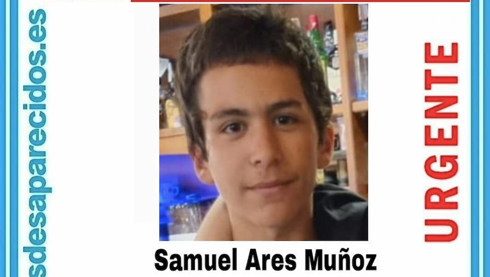 Samuel Ares Muñoz, joven desaparecido