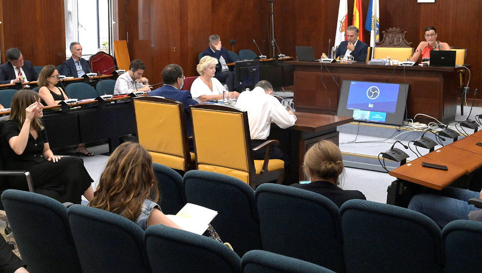 Un instante del debate sobre el Estado de la Ciudad de Santander