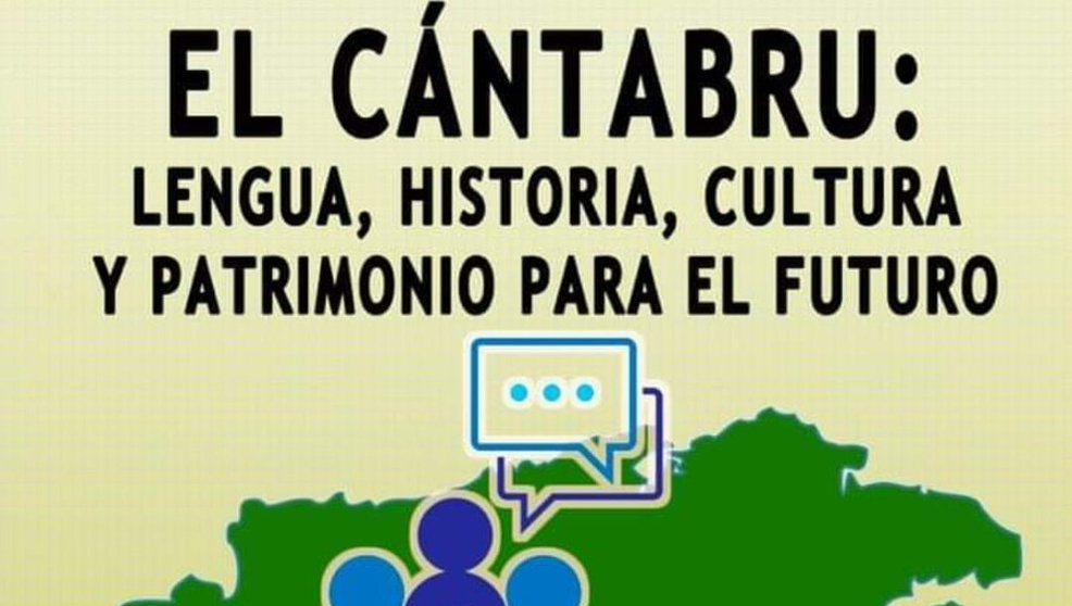 Detalle del cartel de la charla-coloquio 'El cántabru: Lengua, historia, cultura y patrimonio para el futuro'