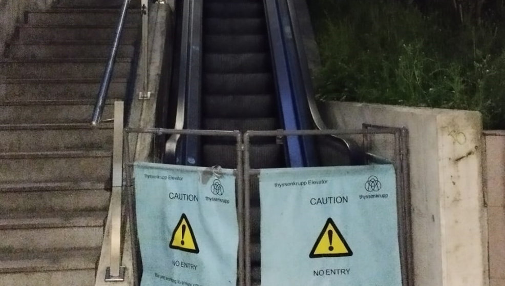 Escaleras mecánicas de Santander averiadas