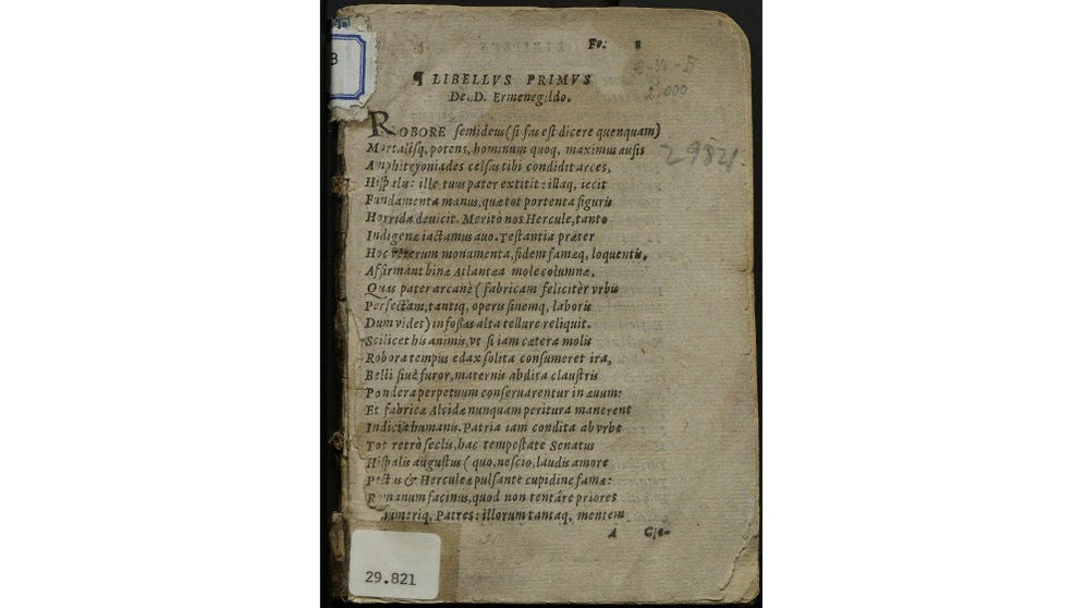 Poema hallado en la Biblioteca Menéndez Pelayo