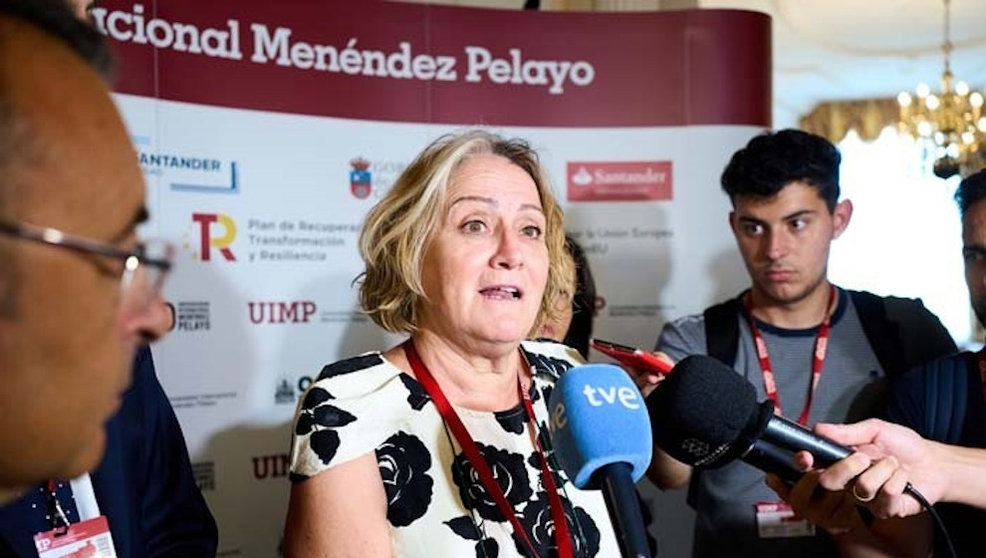 La directora general de Inspección de Trabajo, Carmen Collado, en la UIMP