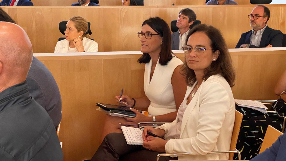 La alcaldesa de Santander, Gema Igual, y la concejala de Medio Ambiente, Margarita Rojo, en la Asamblea General de la Red Española de Ciudades por el clima 