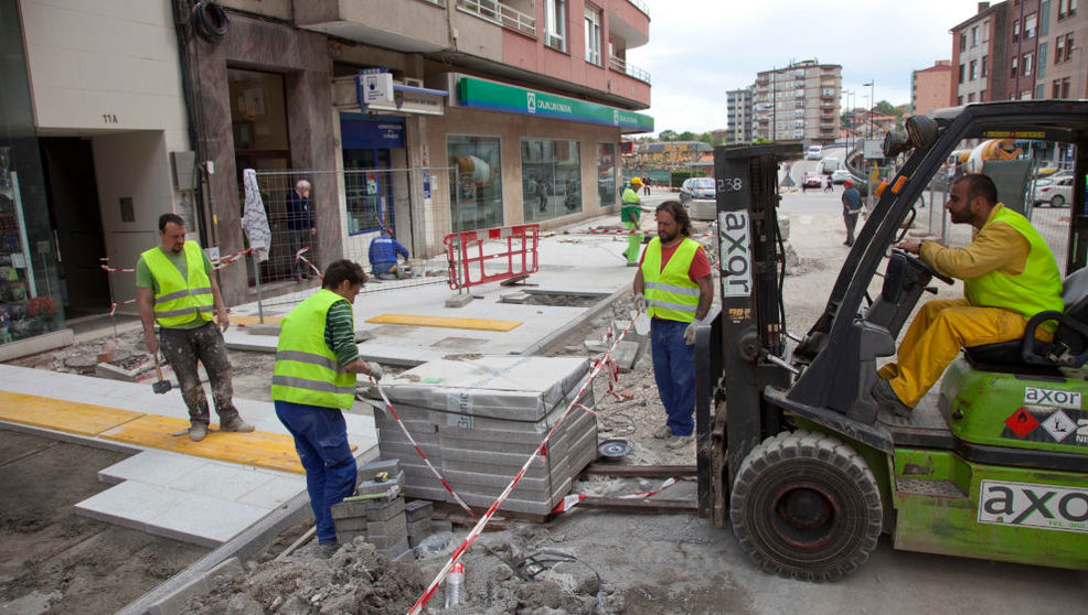 Labores de pavimentación en Cantabria