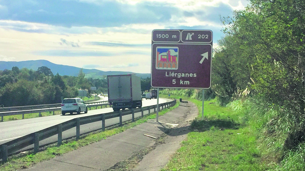 El conjunto histórico de Liérganes ya está señalizado en la Autovía A-8