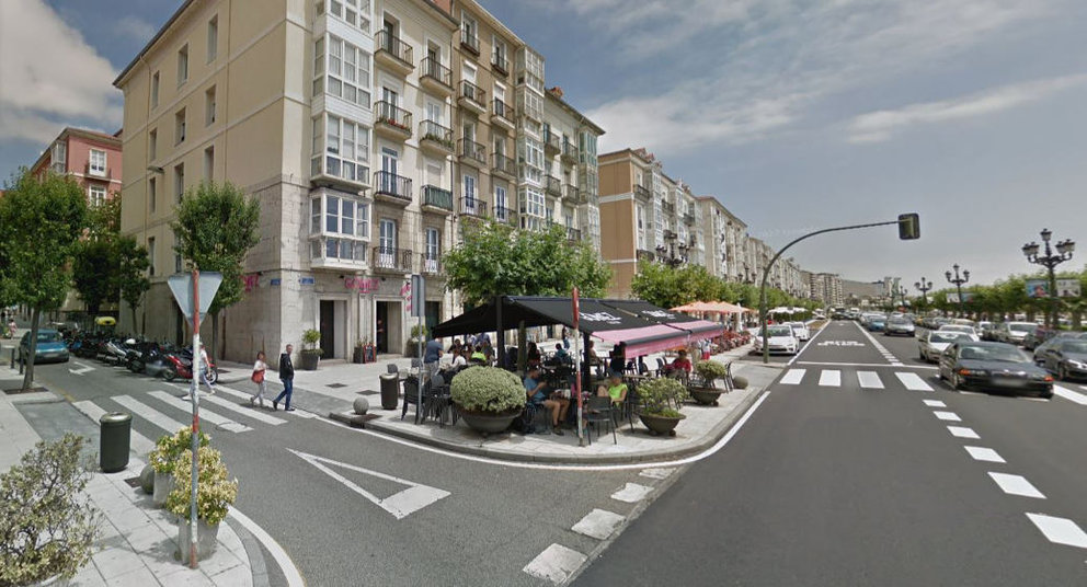 Confluencia del Paseo Pereda con la calle Pancho Cossío de Santander | Foto: Google Maps