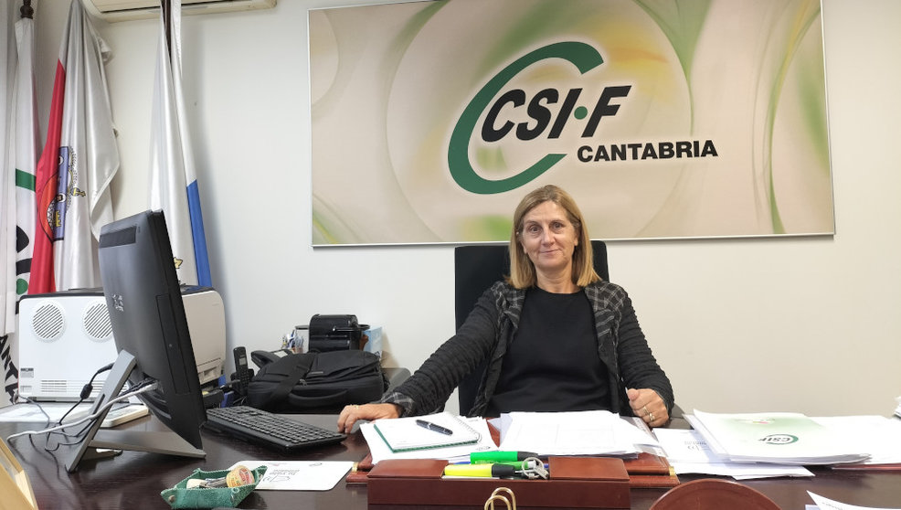 La delegada de CSIF y portavoz del sector sanitario, Margarita Ferreras