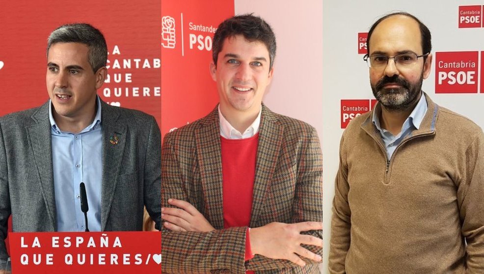 Los candidatos a las elecciones autonómicas y municipales, Pablo Zuloaga, Daniel Fernández y José Luis Urraca