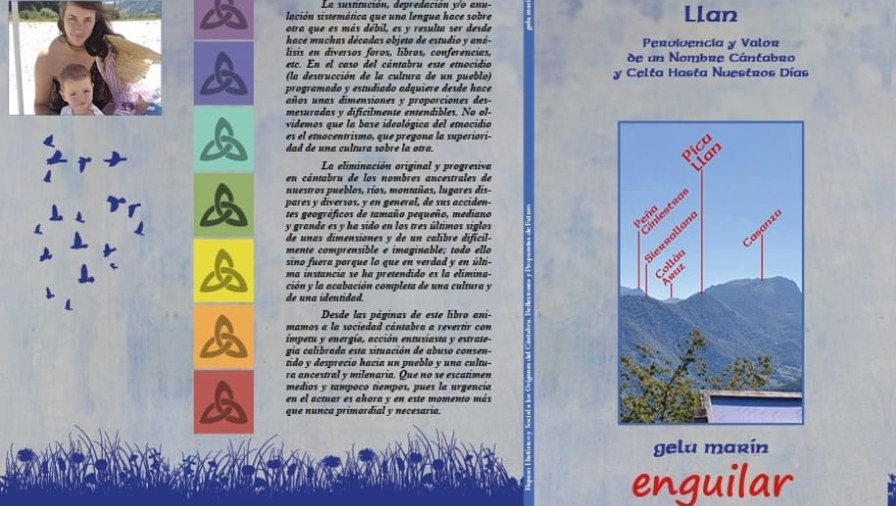 Detalle de la portada y la contraportada del libro 'Llan', de Gelu Marín
