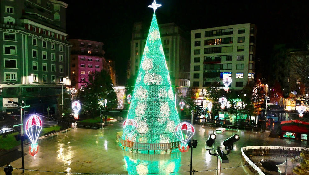 Luces de Navidad en Santander