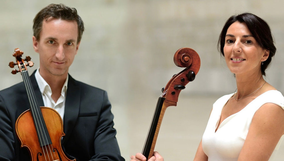 El violinista Marc Paquin y la violonchelista Orfilia Saiz protagonizan el día 16 un concierto en el Centro Botín