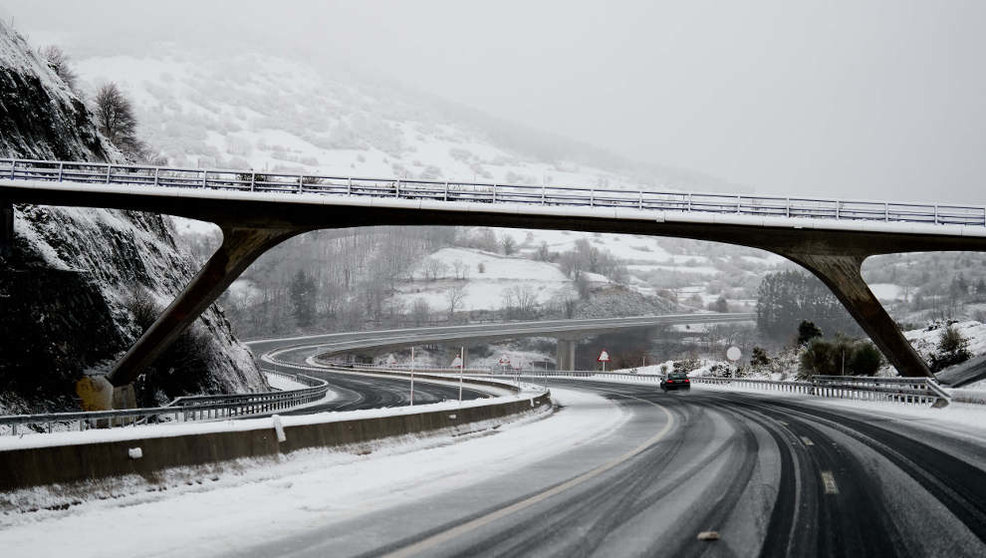 Carreteras de Cantabria nevadas