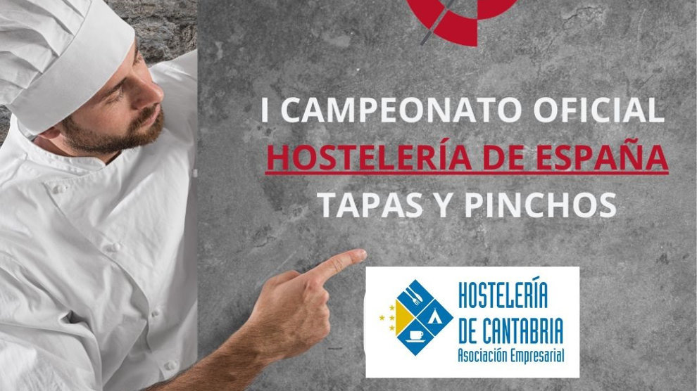 Cartel del I Campeonato Oficial Hostelería de España de Tapas y Pinchos 