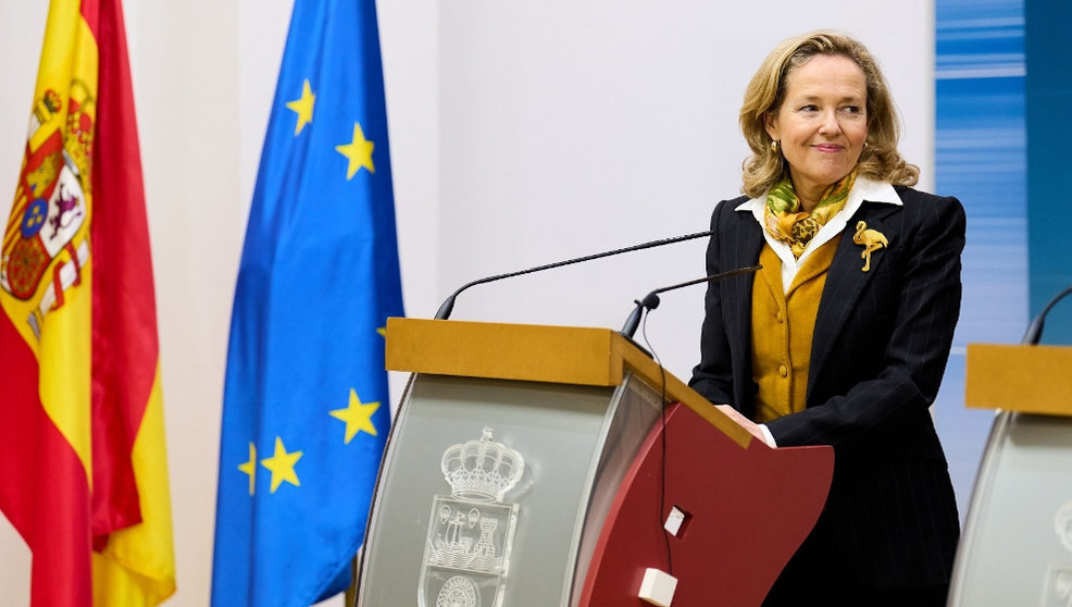 La vicepresidenta primera del Gobierno de España y ministra de Asuntos Económicos y Transformación Digital, Nadia Calviño