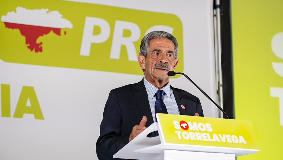 El presidente de Cantabria y candidato a la reelección por el PRC, Miguel Ángel Revilla