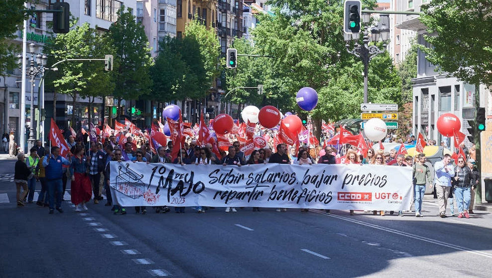 Manifestación del 1 de mayo en Santander