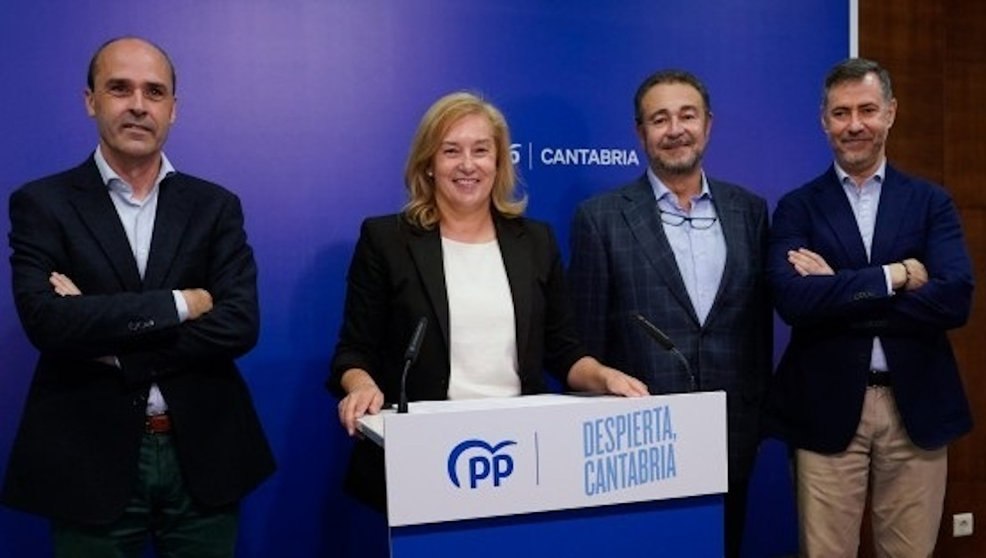 La secretaria autonómica del PP, María José González Revuelta, en la presentación del programa electoral del partido